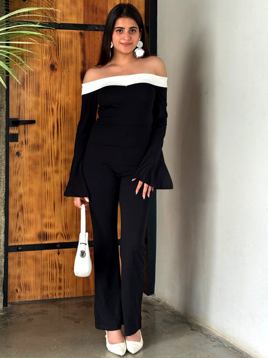 TANDUL Women Solid Black Jumpsuit