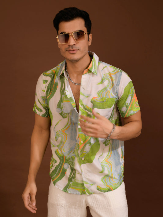 TANDUL Men Regular Fit Printed Casual Shirt