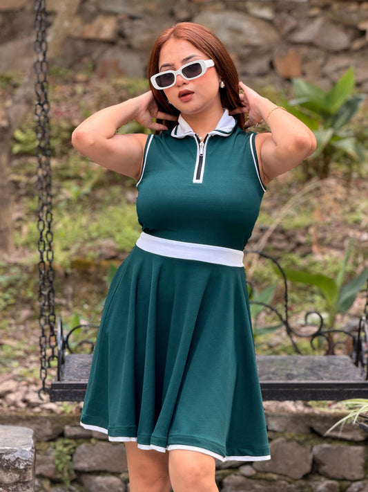 TANDUL Women Stunning Green Dress