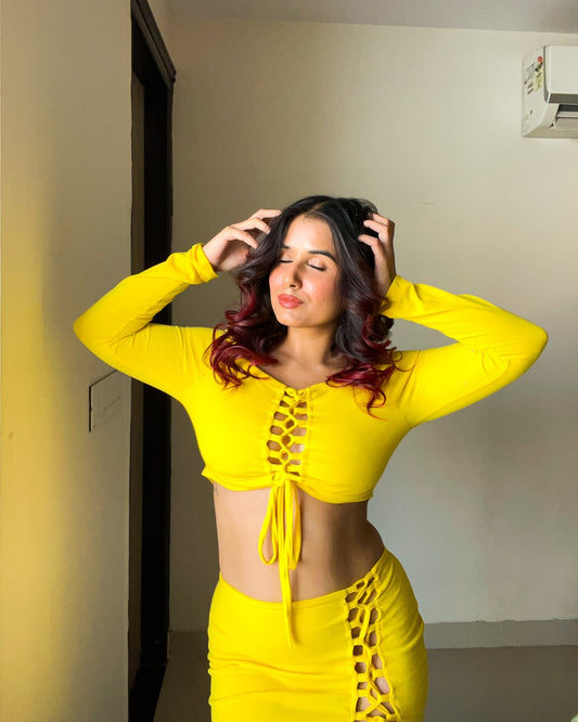 TANDUL Top Skirt Co-ords Set