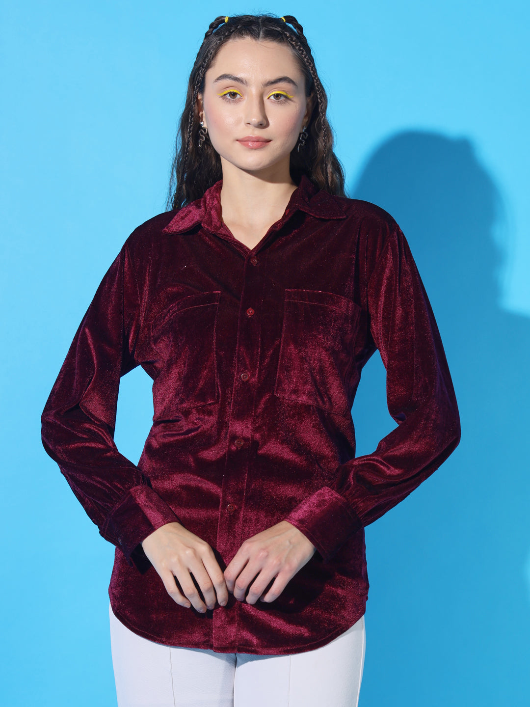 TANDUL Women Regular Fit Solid Casual Shirt