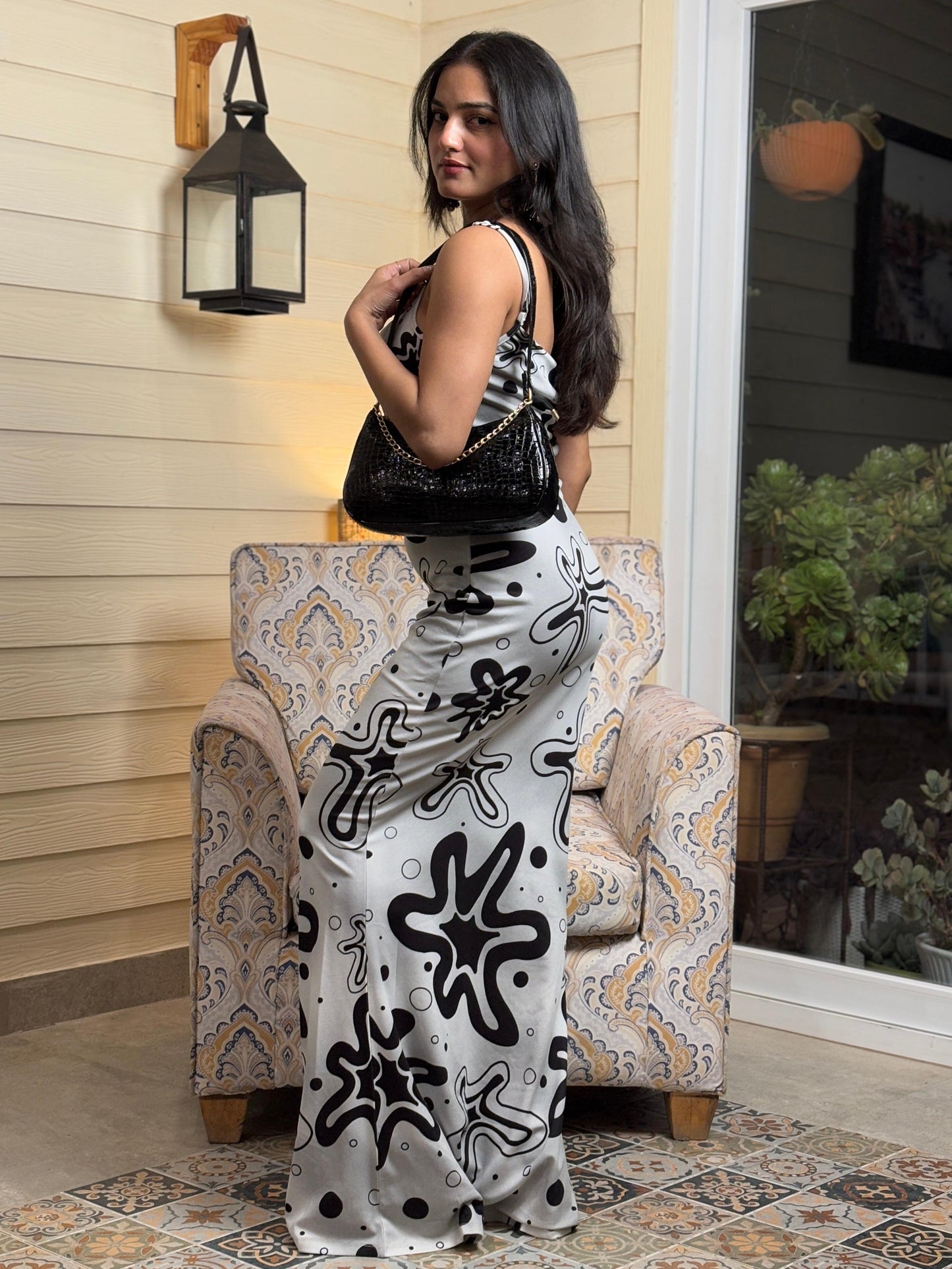 TANDUL Women Black Floral Printed Bodycon Dress