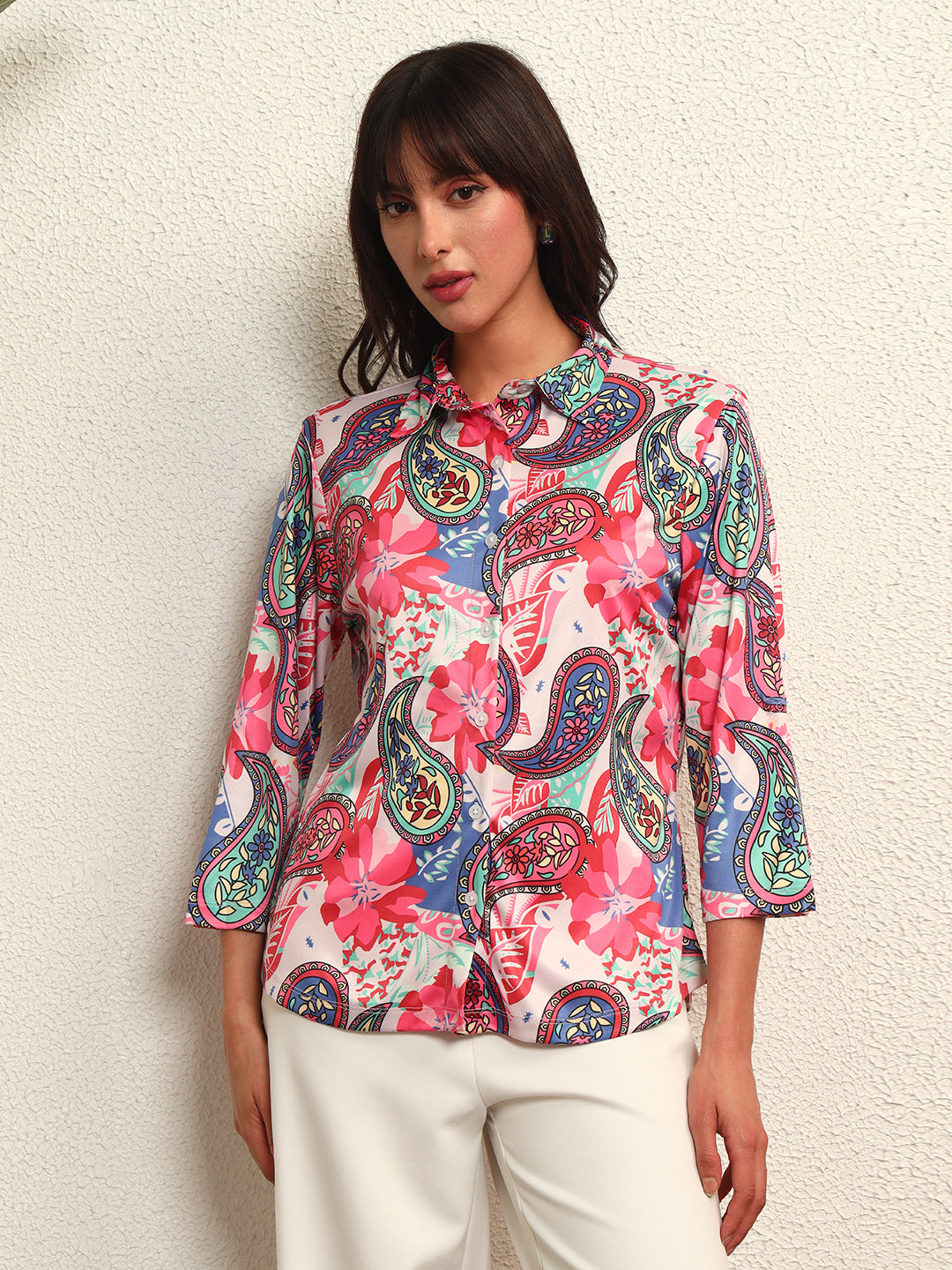 TANDUL Women Multicolor Paisley Printed Shirt