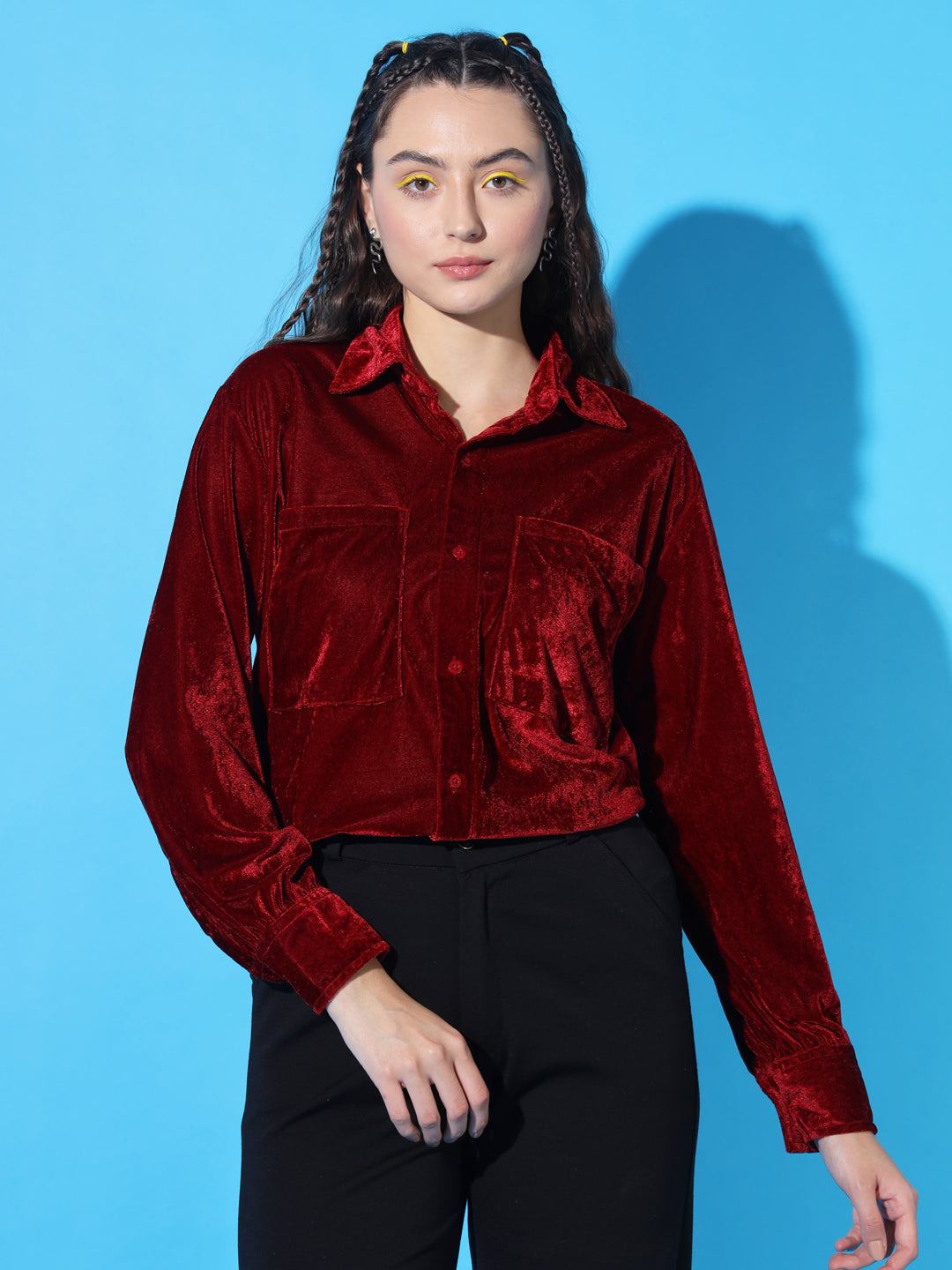TANDUL Women Regular Fit Solid Casual Shirt