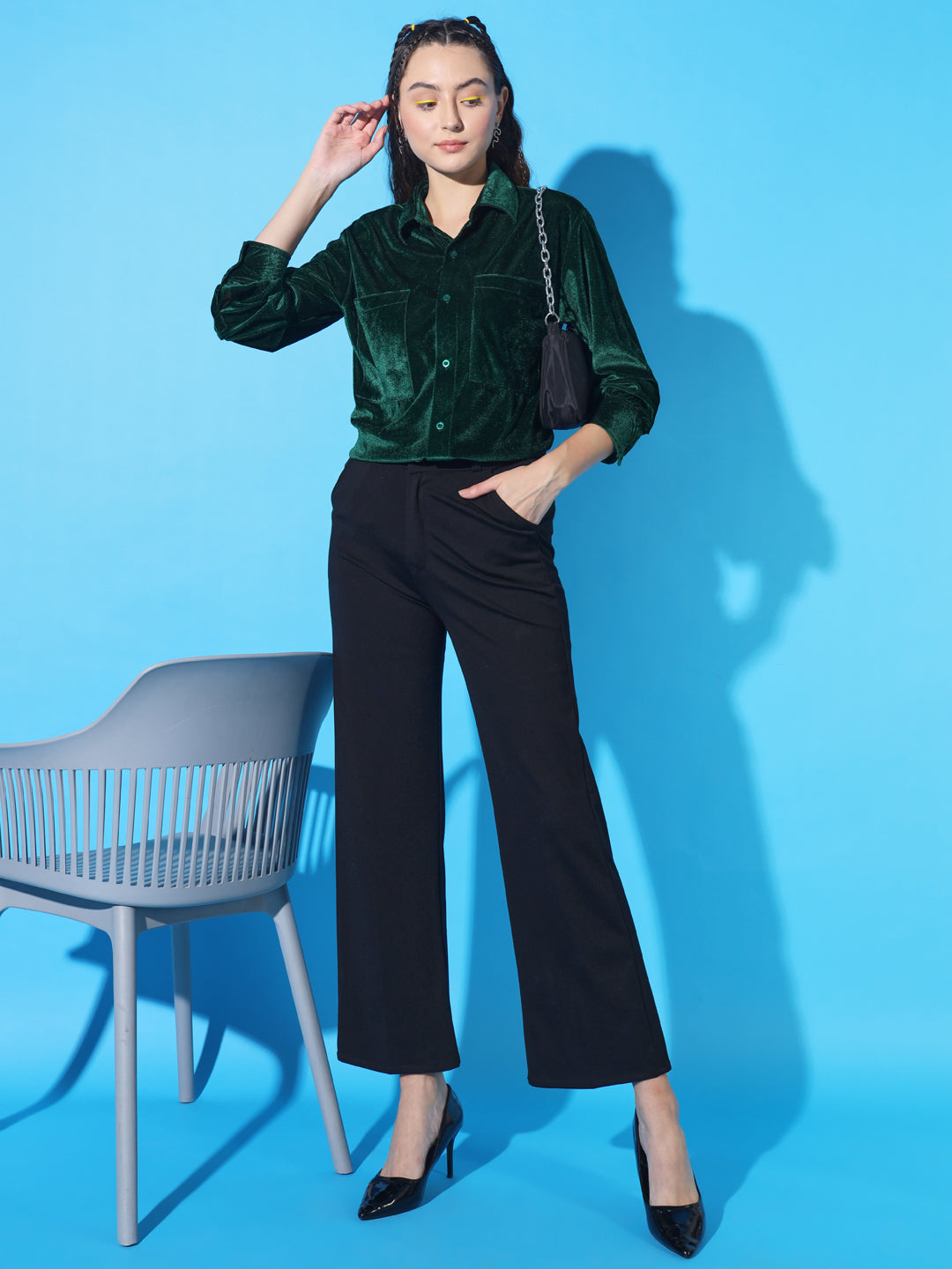 TANDUL Women Regular Fit Solid Casual Shirt