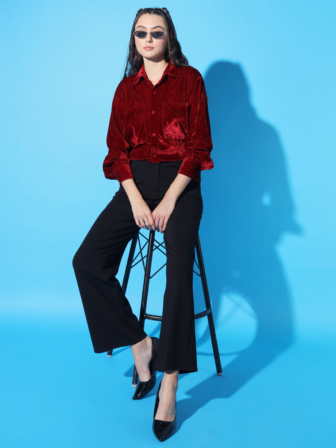 TANDUL Women Regular Fit Solid Casual Shirt