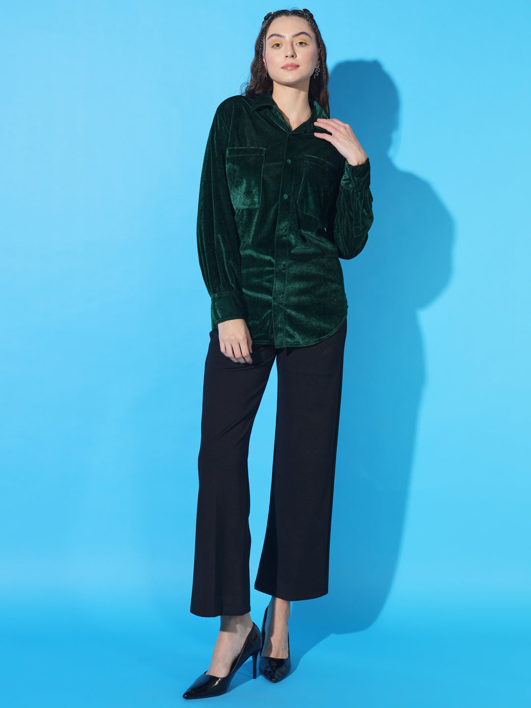 TANDUL Women Regular Fit Solid Casual Shirt