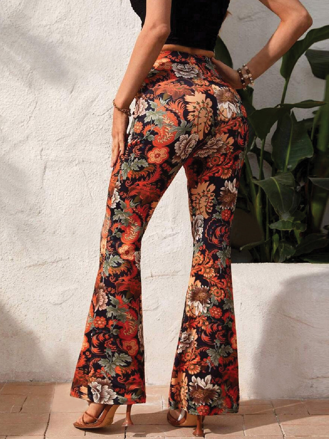 TANDUL Women Regular Fit Multicolor Lycra Blend Trousers