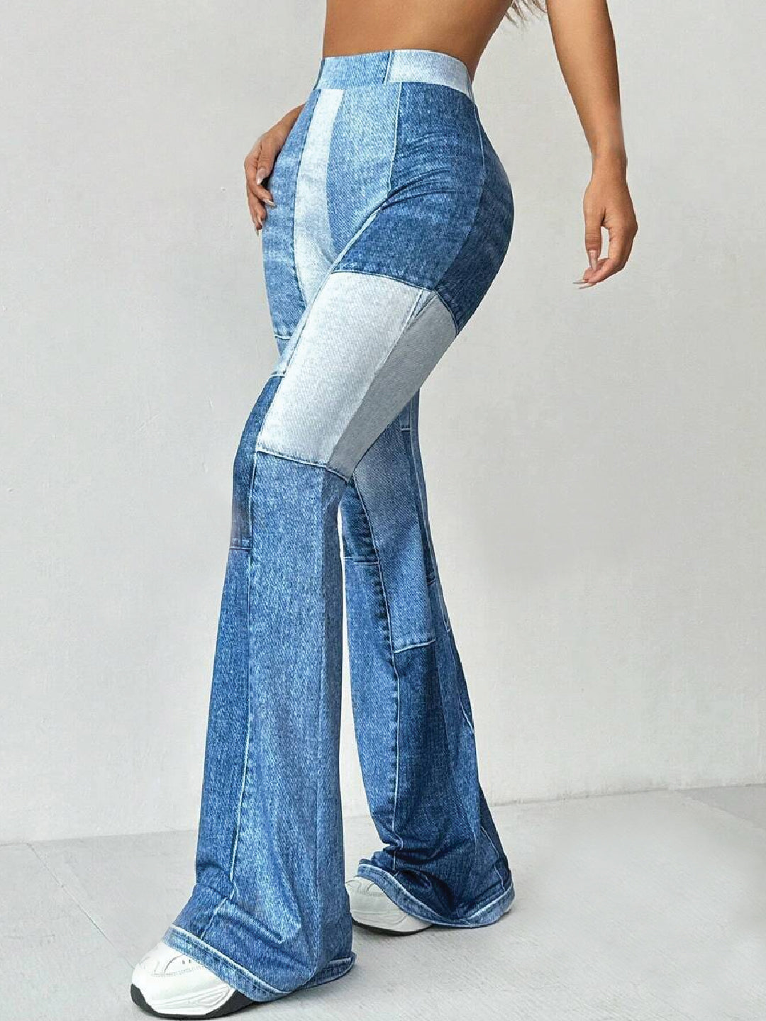 TANDUL Women Regular Fit Light Blue Lycra Blend Trousers