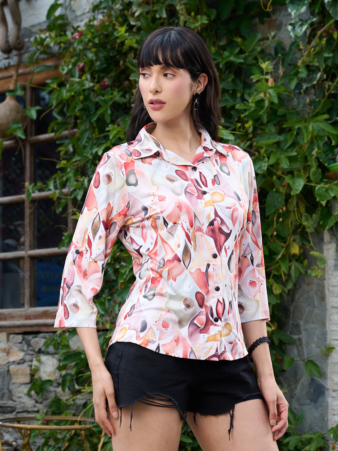 TANDUL Women Multicolor Printed Shirt