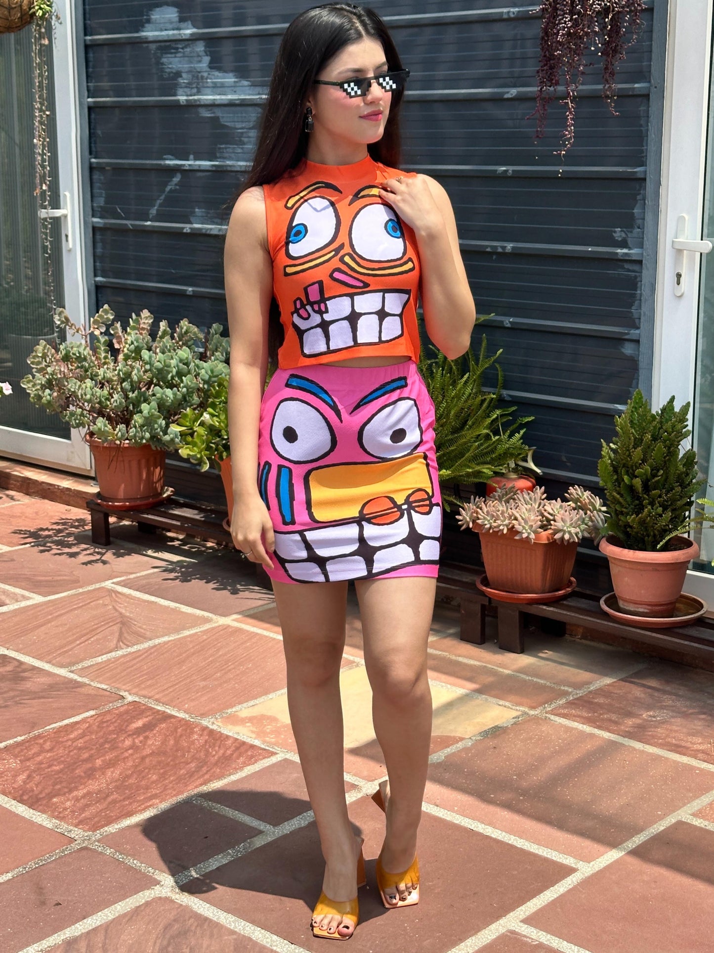 TANDUL Women Orange Printed Top