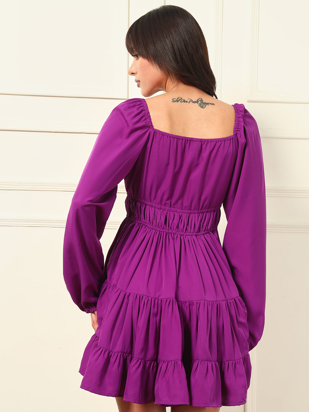 TANDUL Women Purple Flared Dress