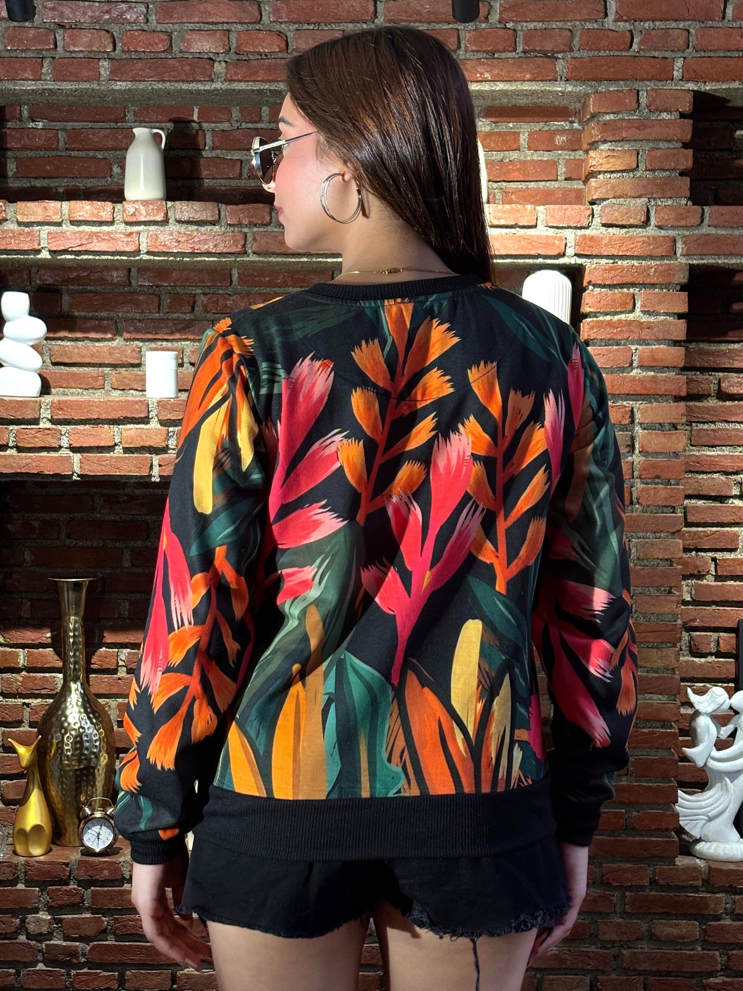 TANDUL Women Vibrant Tiger Sweatshirt