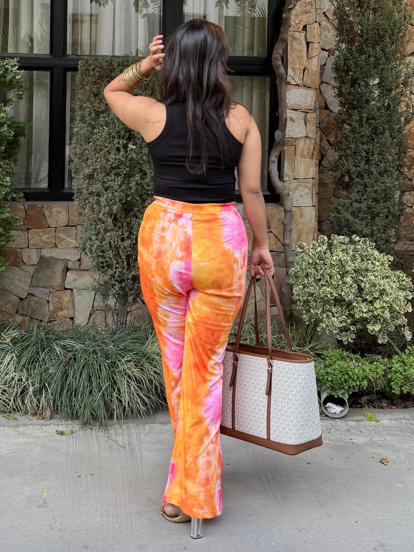 TANDUL Women Regular Fit Multicolor Lycra Blend Trousers