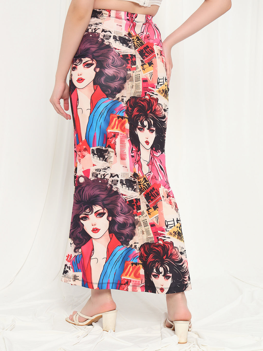 TANDUL Women Printed Straight Multicolor Skirt