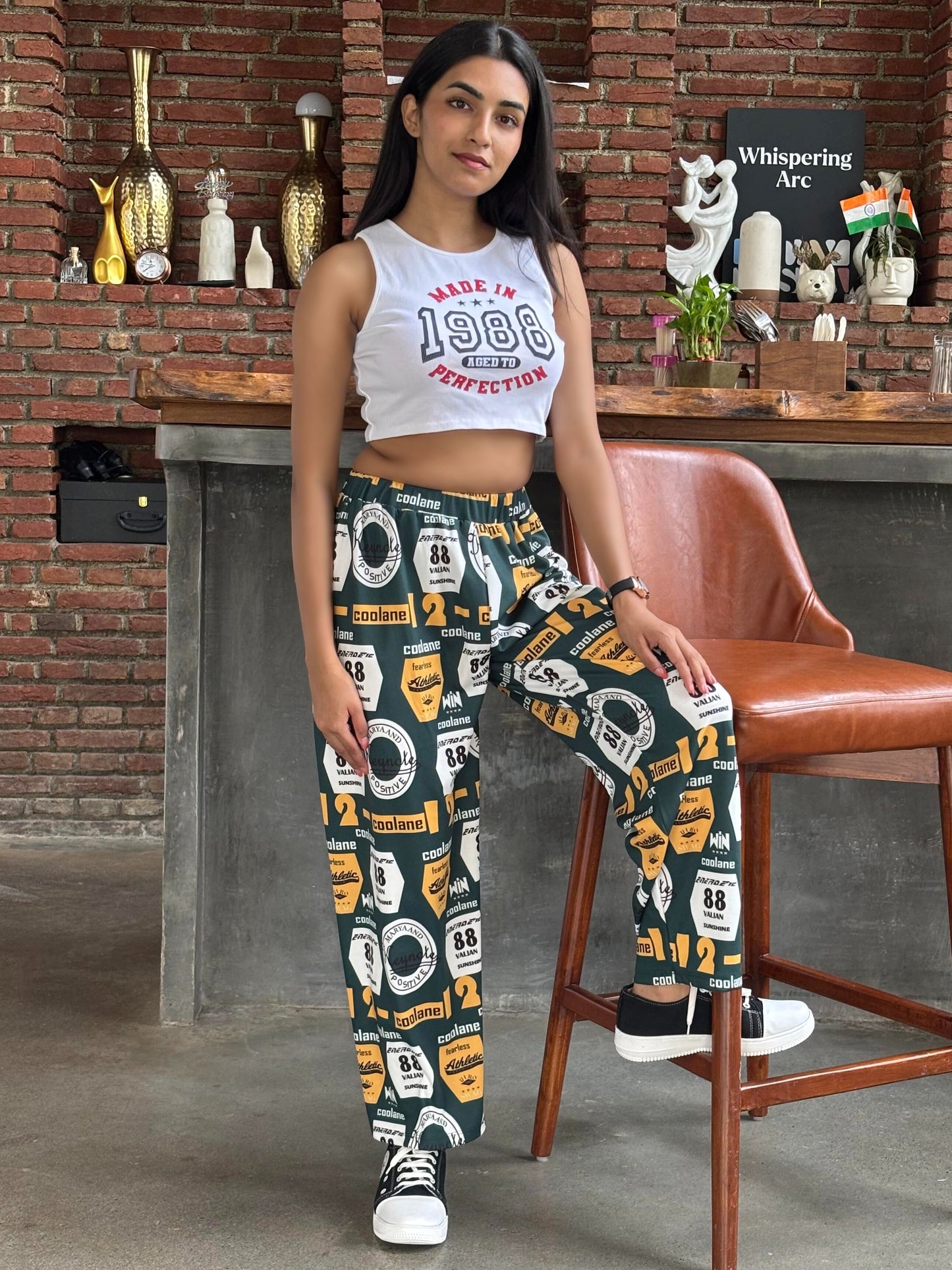 TANDUL Women Green Printed Trouser