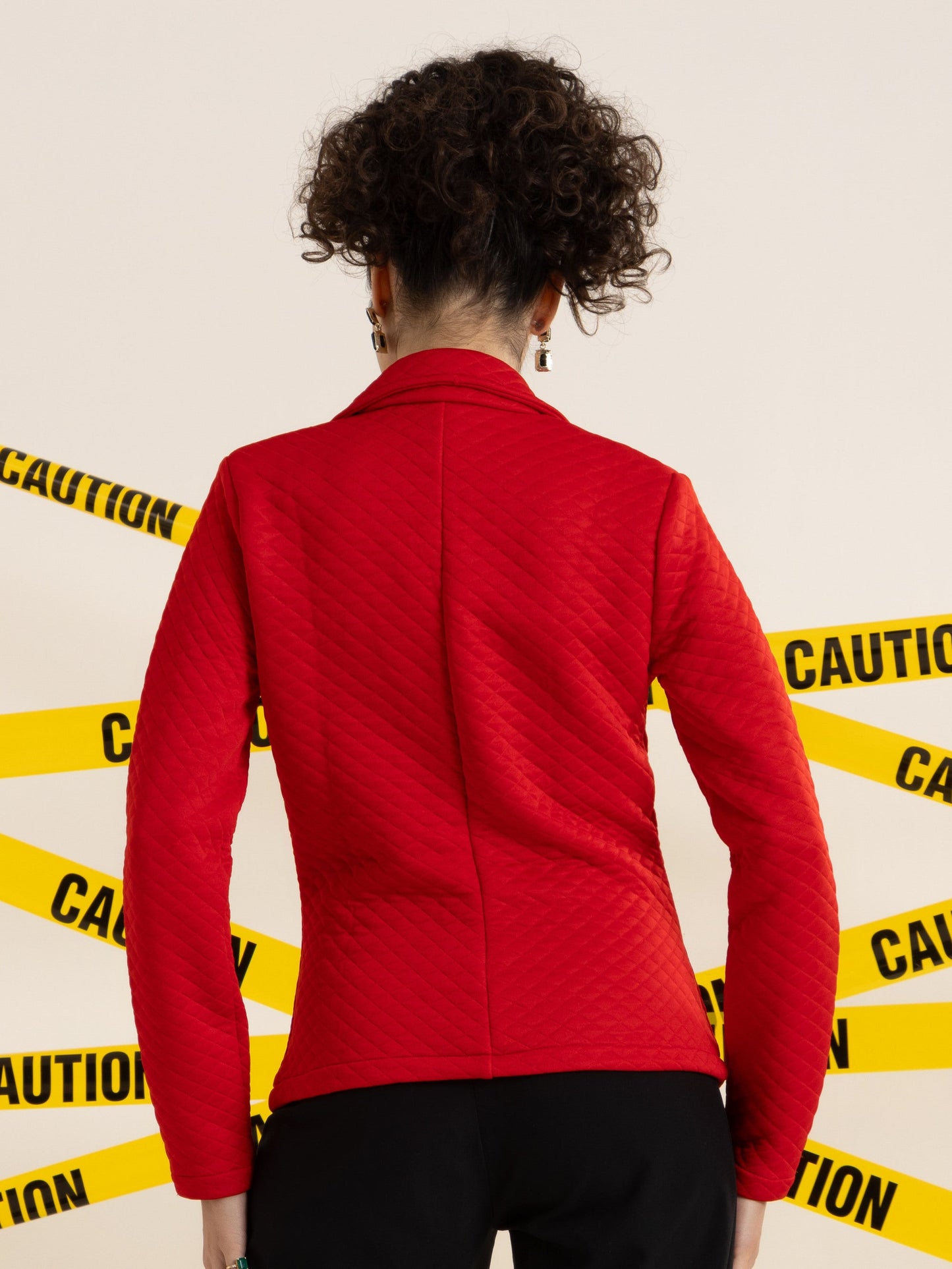 TANDUL Women Elegant Red Blazer