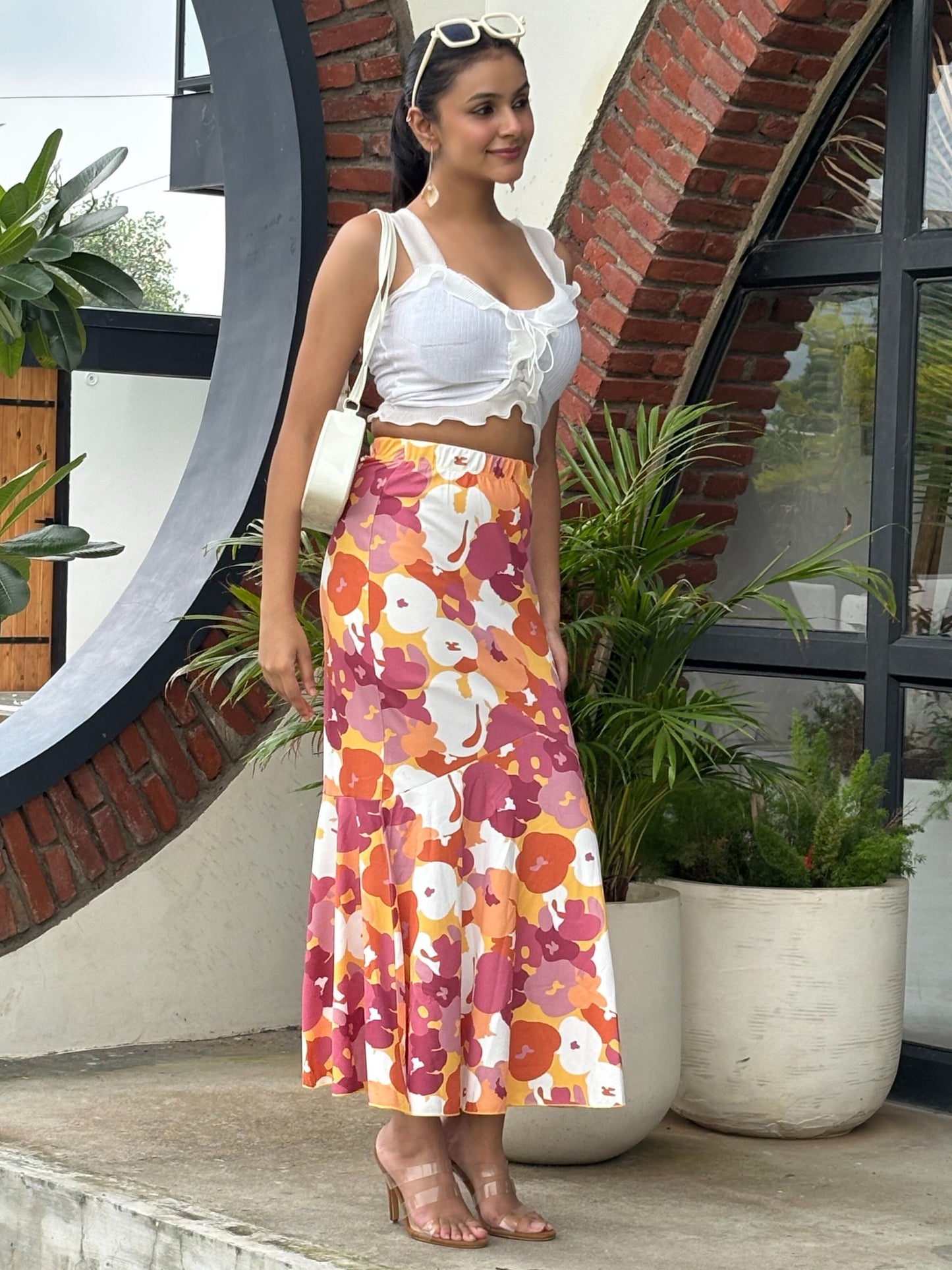 TANDUL Women Multicolor Floral Printed Skirt