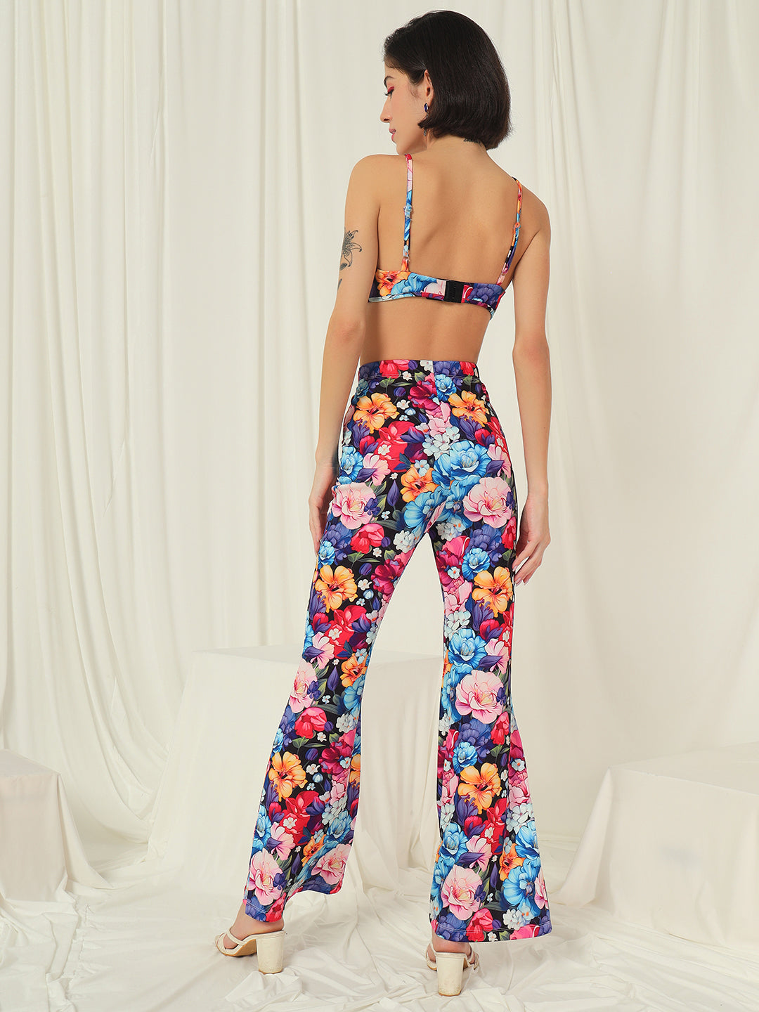 TANDUL Top Palazzos Co-ords Set