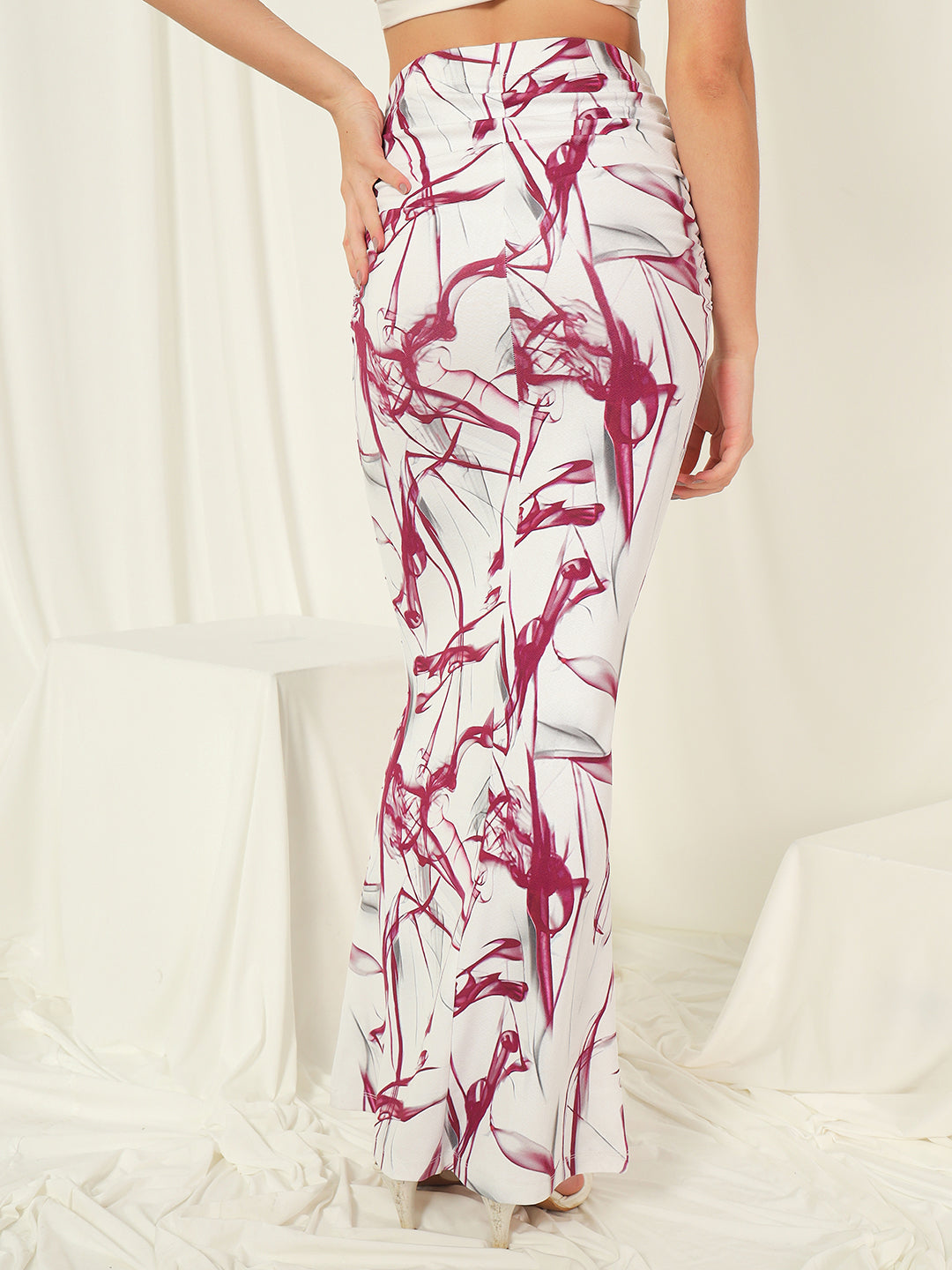 TANDUL Women Printed Regular White Skirt