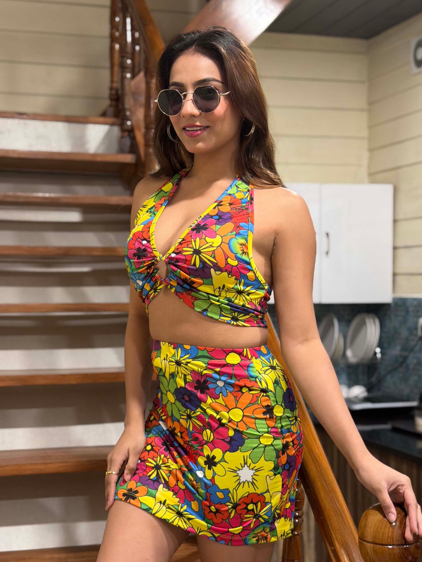 TANDUL Women Multicolor Floral Printed Co-ord Set