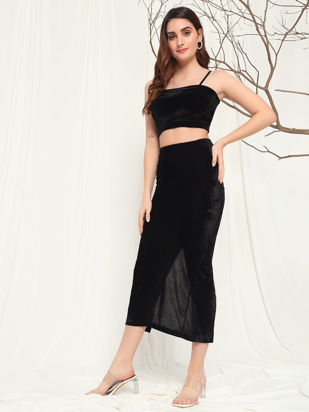 TANDUL Top Skirt Co-ords Set