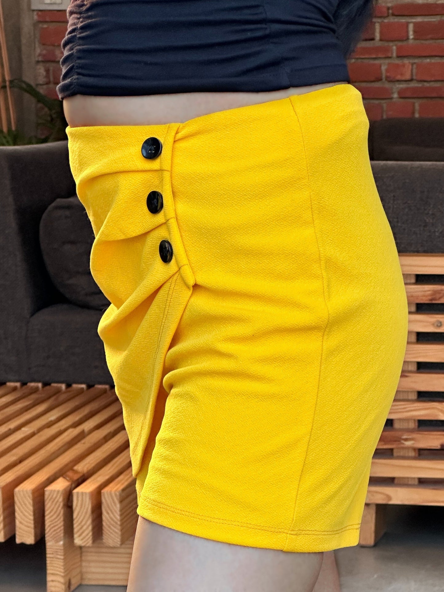 TANDUL Women Vibrant Yellow Shorts