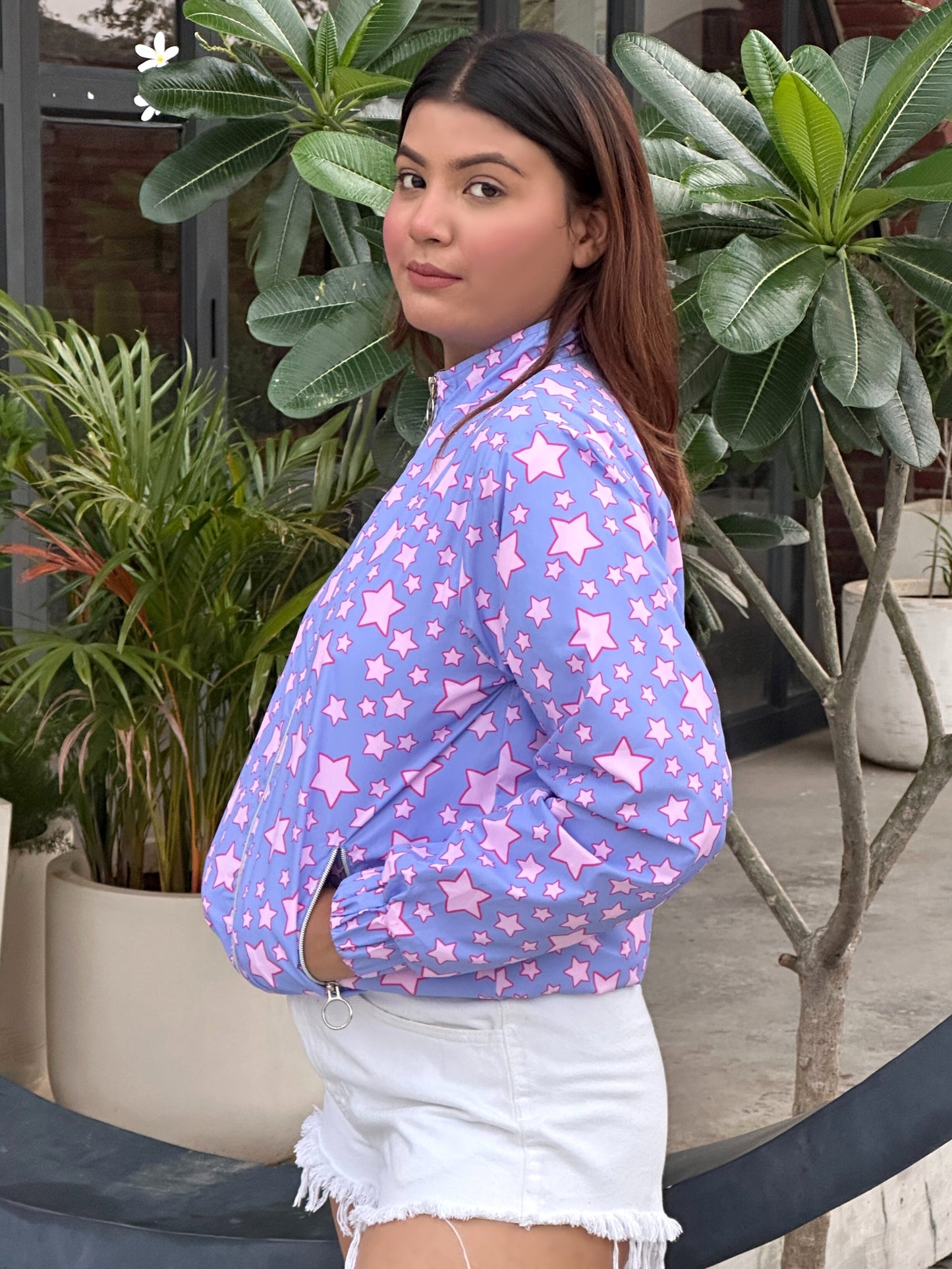 TANDUL Women Stunning Purple Puffer Jacket