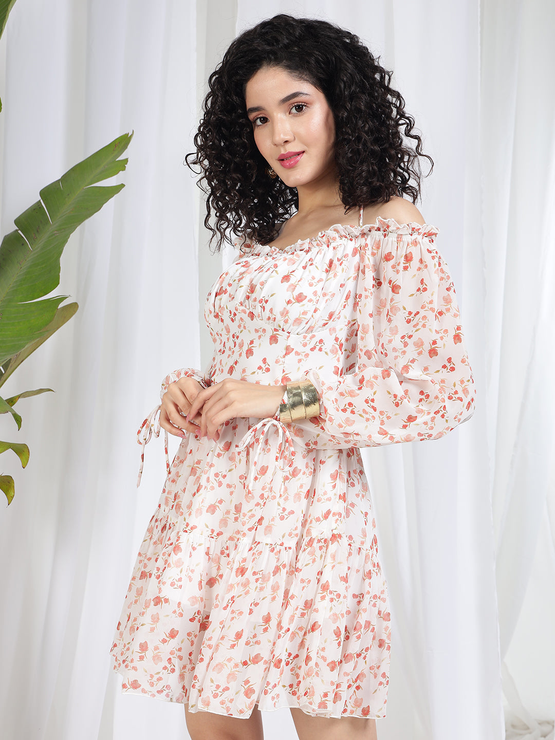 TANDUL Women Fit and Flare Floral Printed Dress