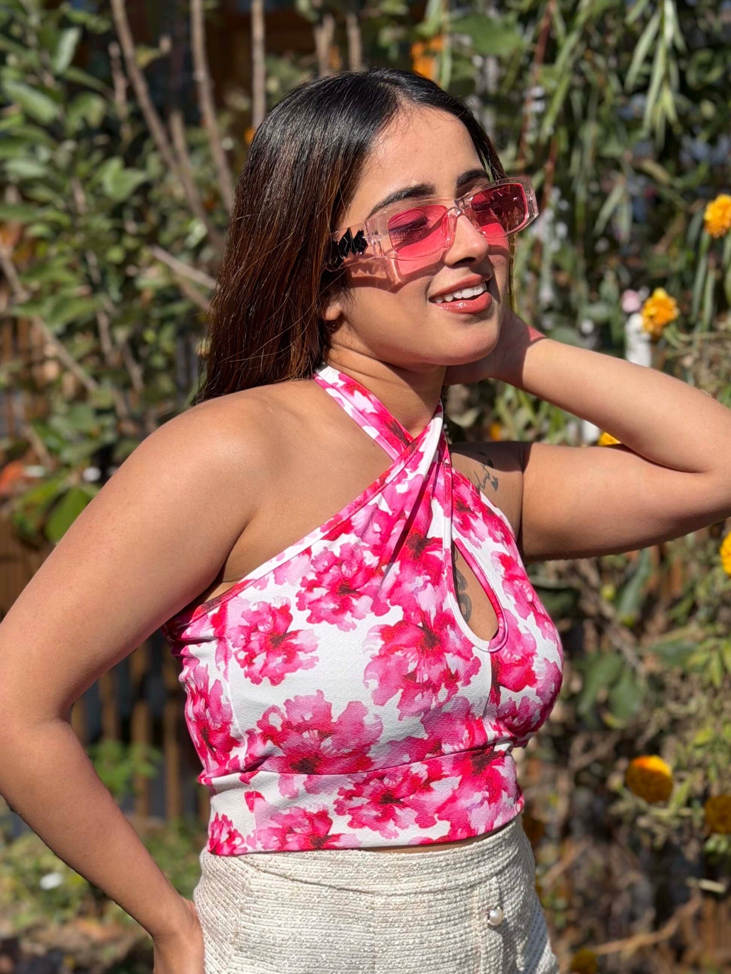 TANDUL Women Stunning Floral Printed Top