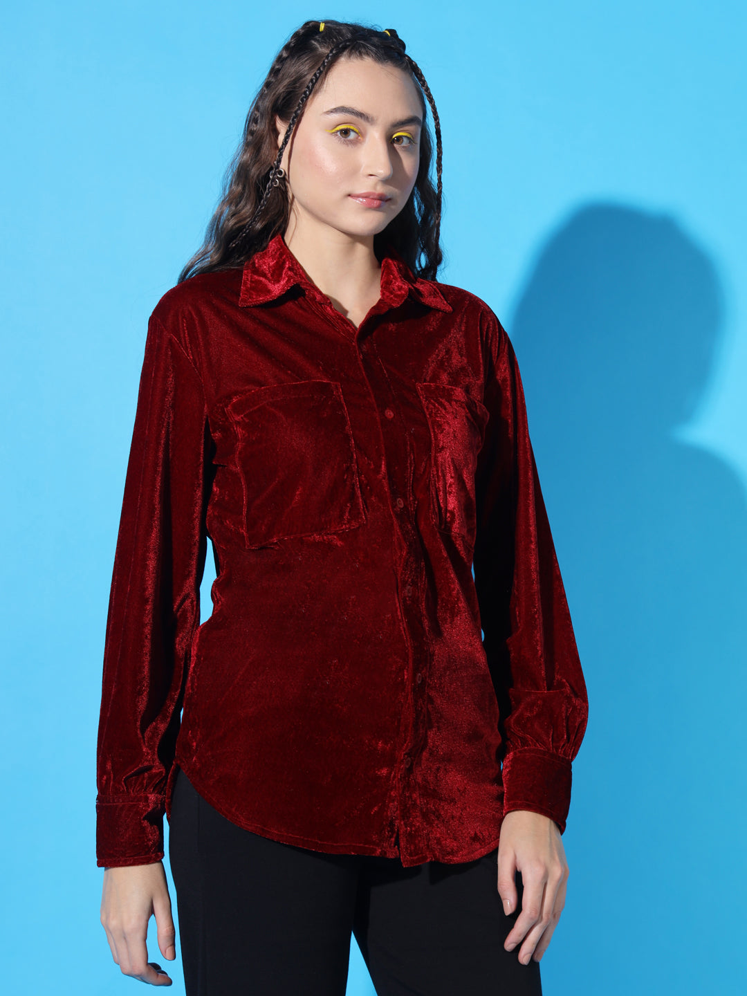 TANDUL Women Regular Fit Solid Casual Shirt