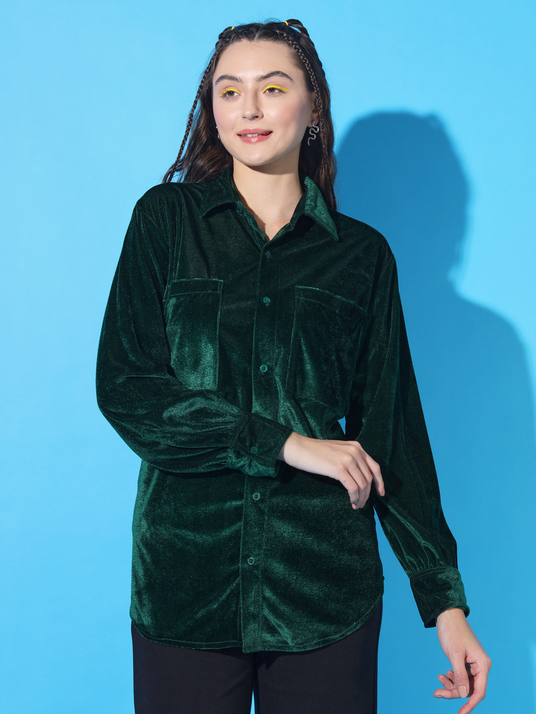 TANDUL Women Regular Fit Solid Casual Shirt
