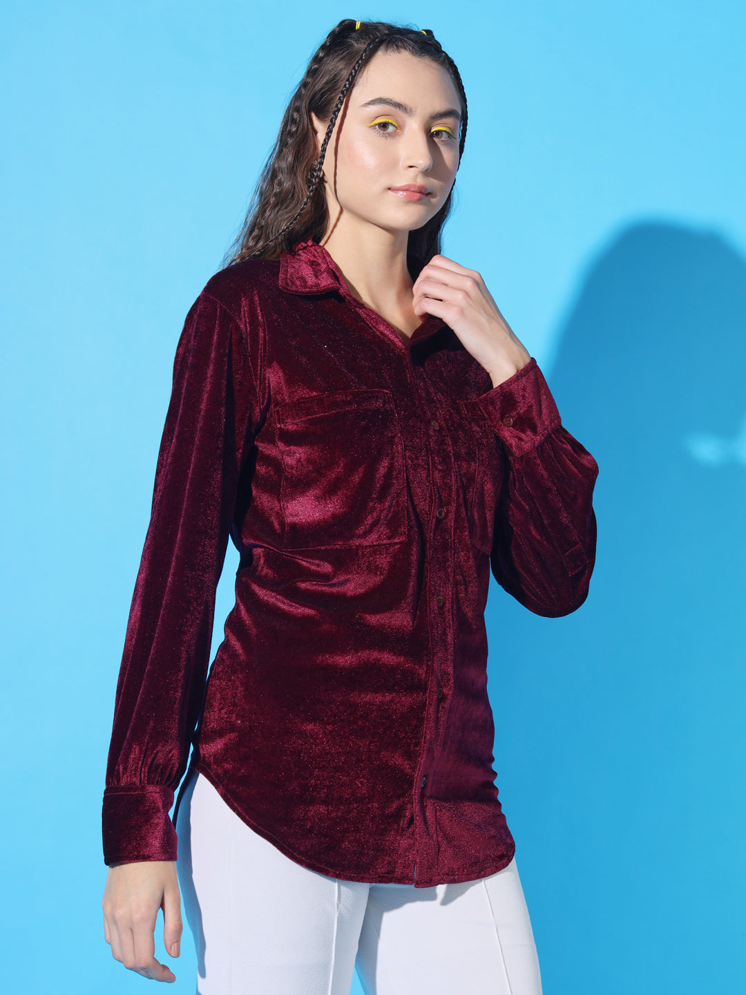TANDUL Women Regular Fit Solid Casual Shirt