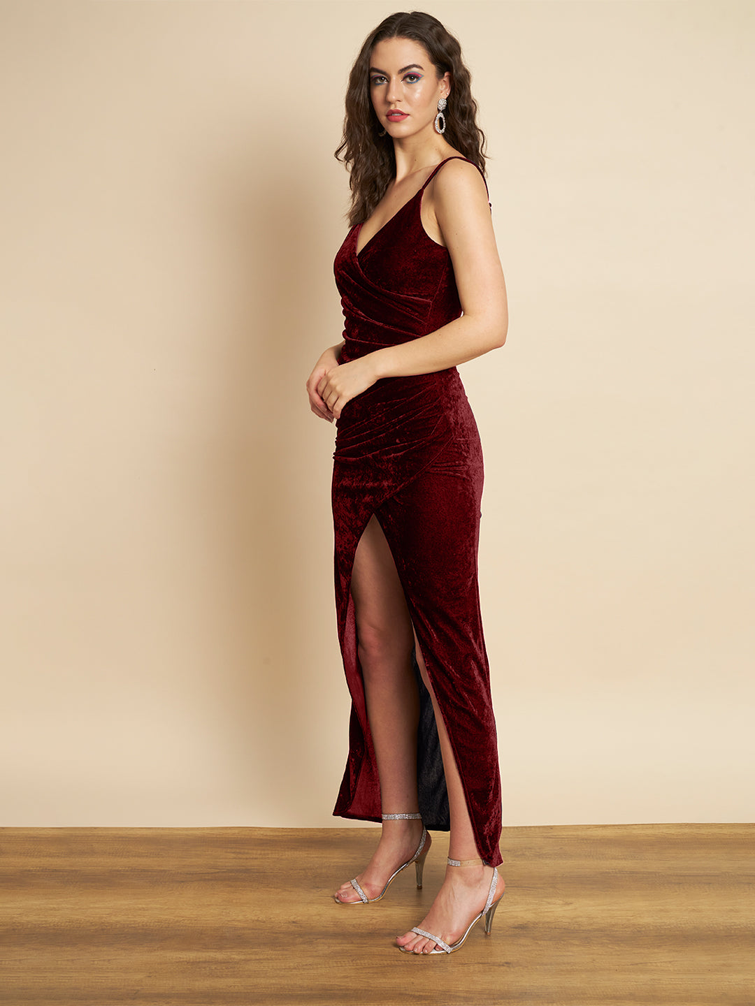 TANDUL Women Bodycon velvet Dress