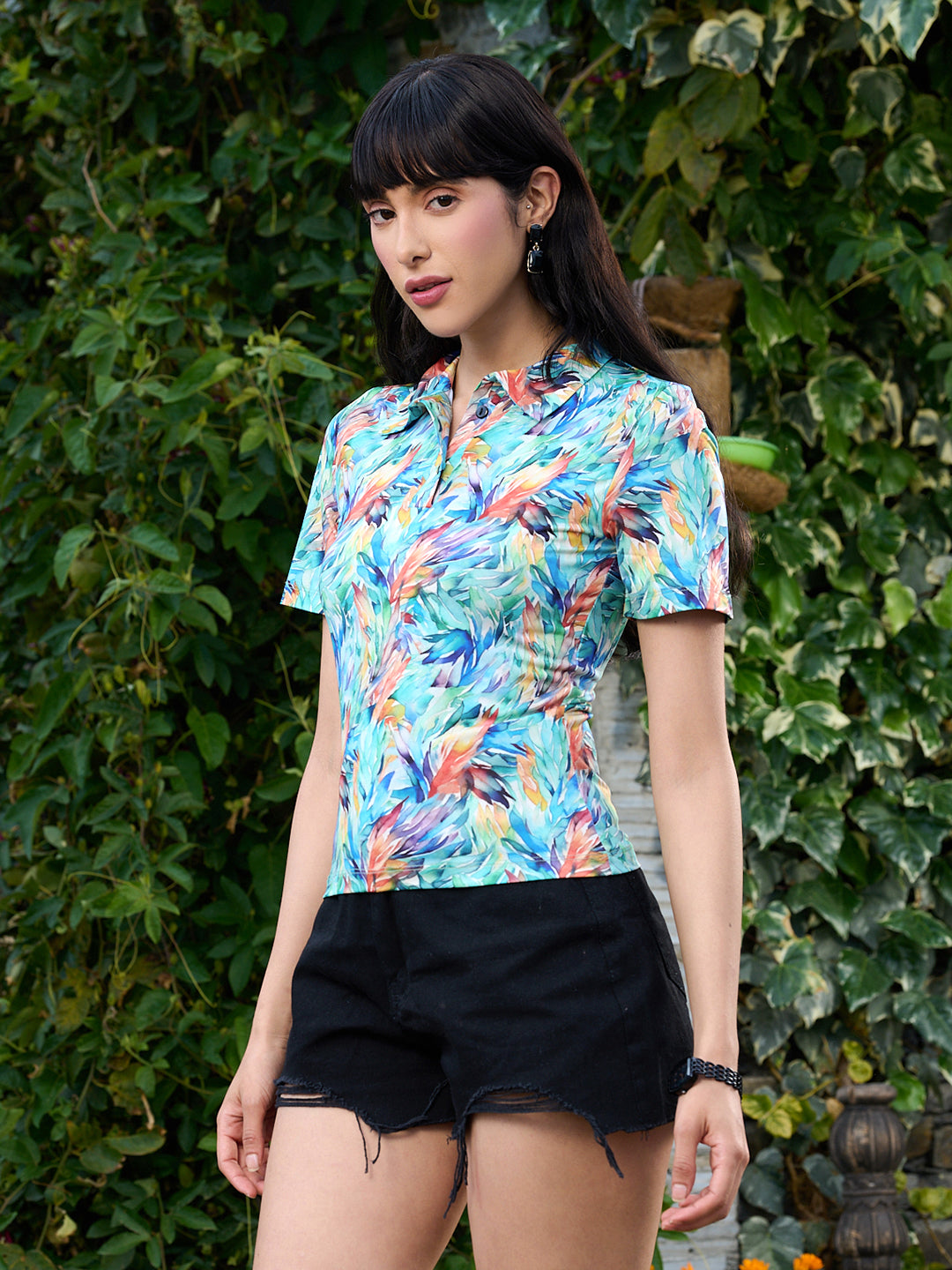 TANDUL Women Multicolor Printed T-shirt