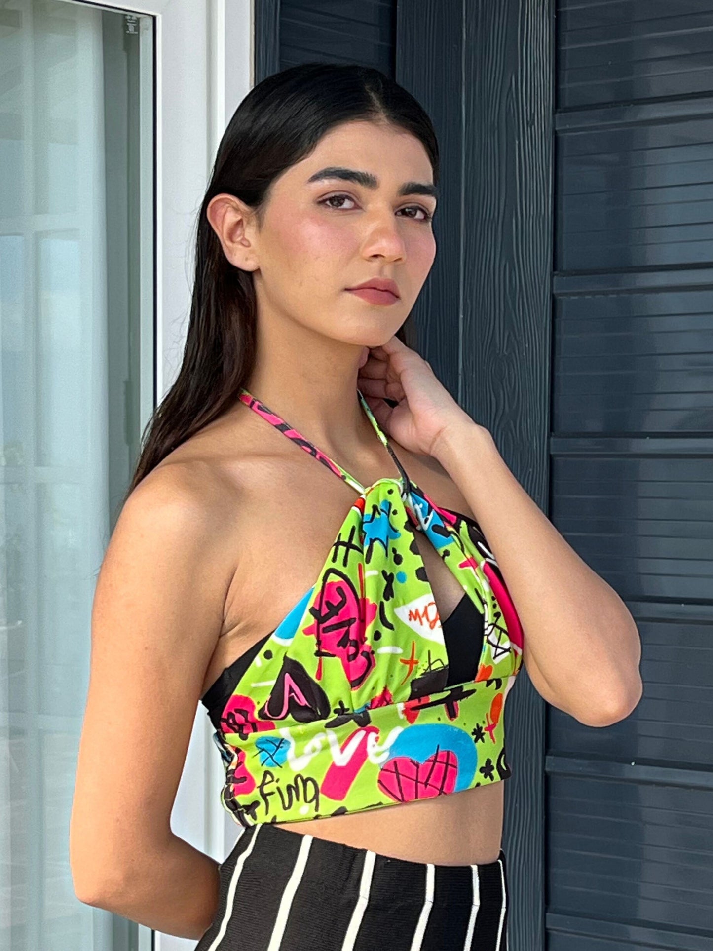 TANDUL Women Stylish Multicolor Printed Top