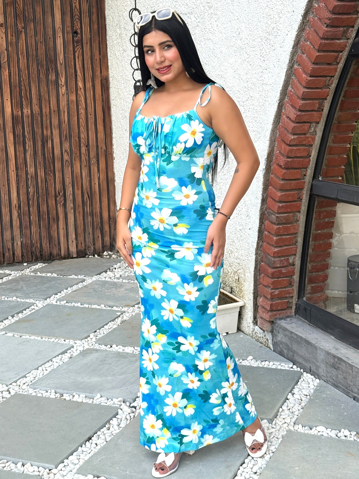 TANDUL Women White Flower Printed Dress