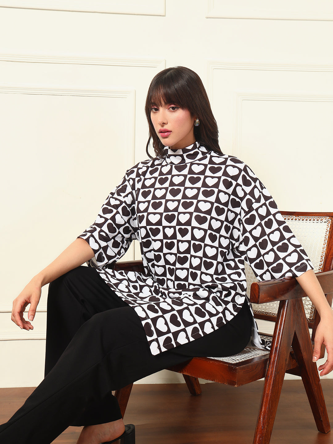 TANDUL Women Oversize Printed Tunic