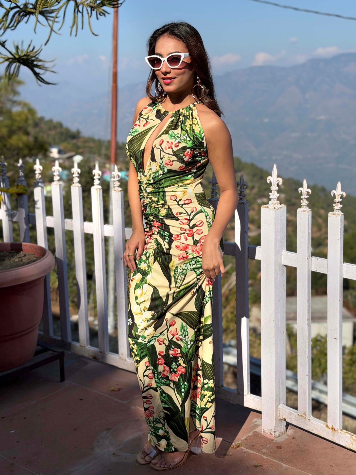 TANDUL Women Multicolor Printed Long Dress