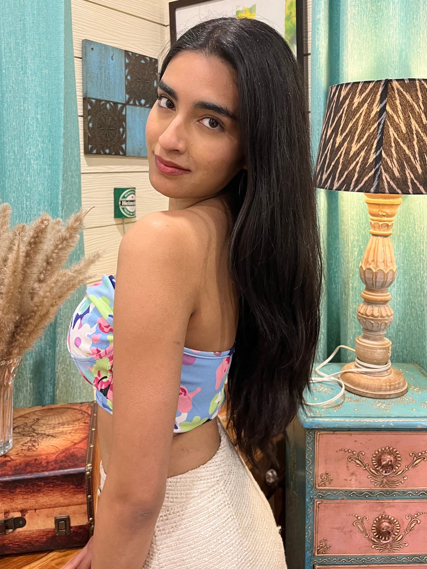 TANDUL Casual Sleeveless Printed Women Multicolor Top