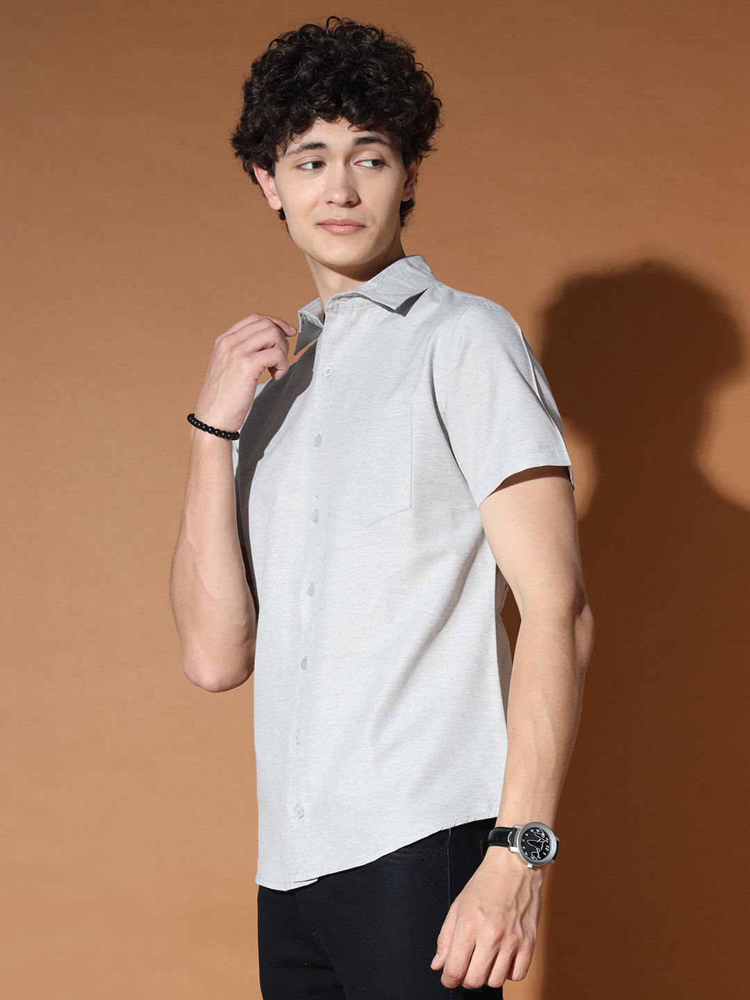 TANDUL Men Regular Fit Solid Casual Shirt
