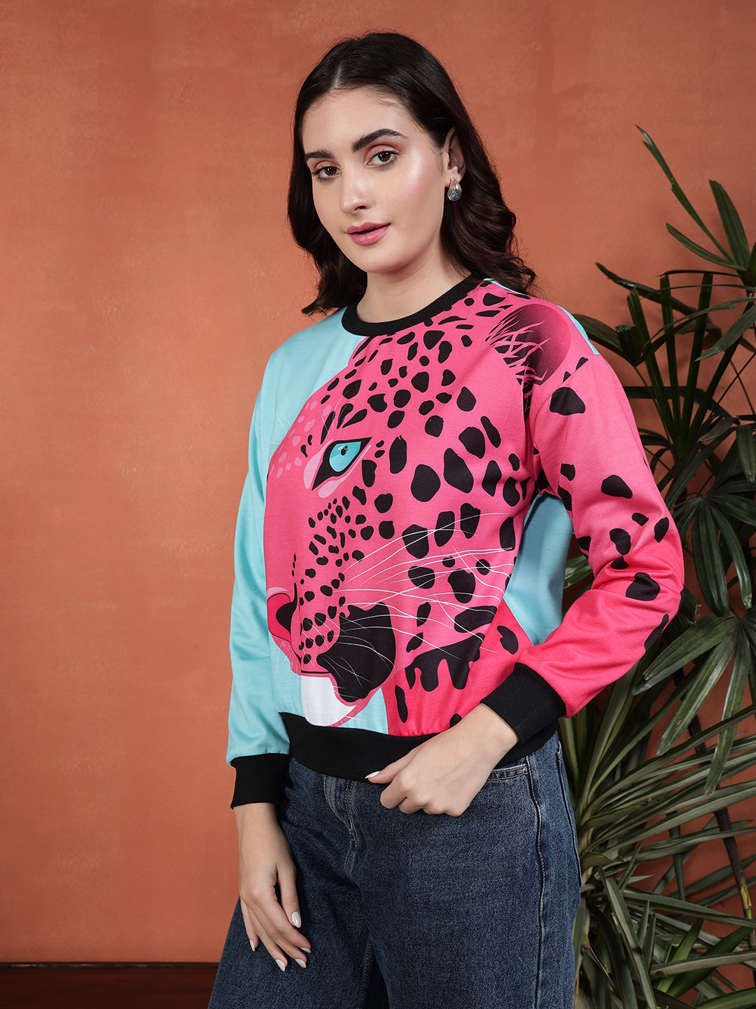 TANDUL Women Tiger Printed Sweatshirt