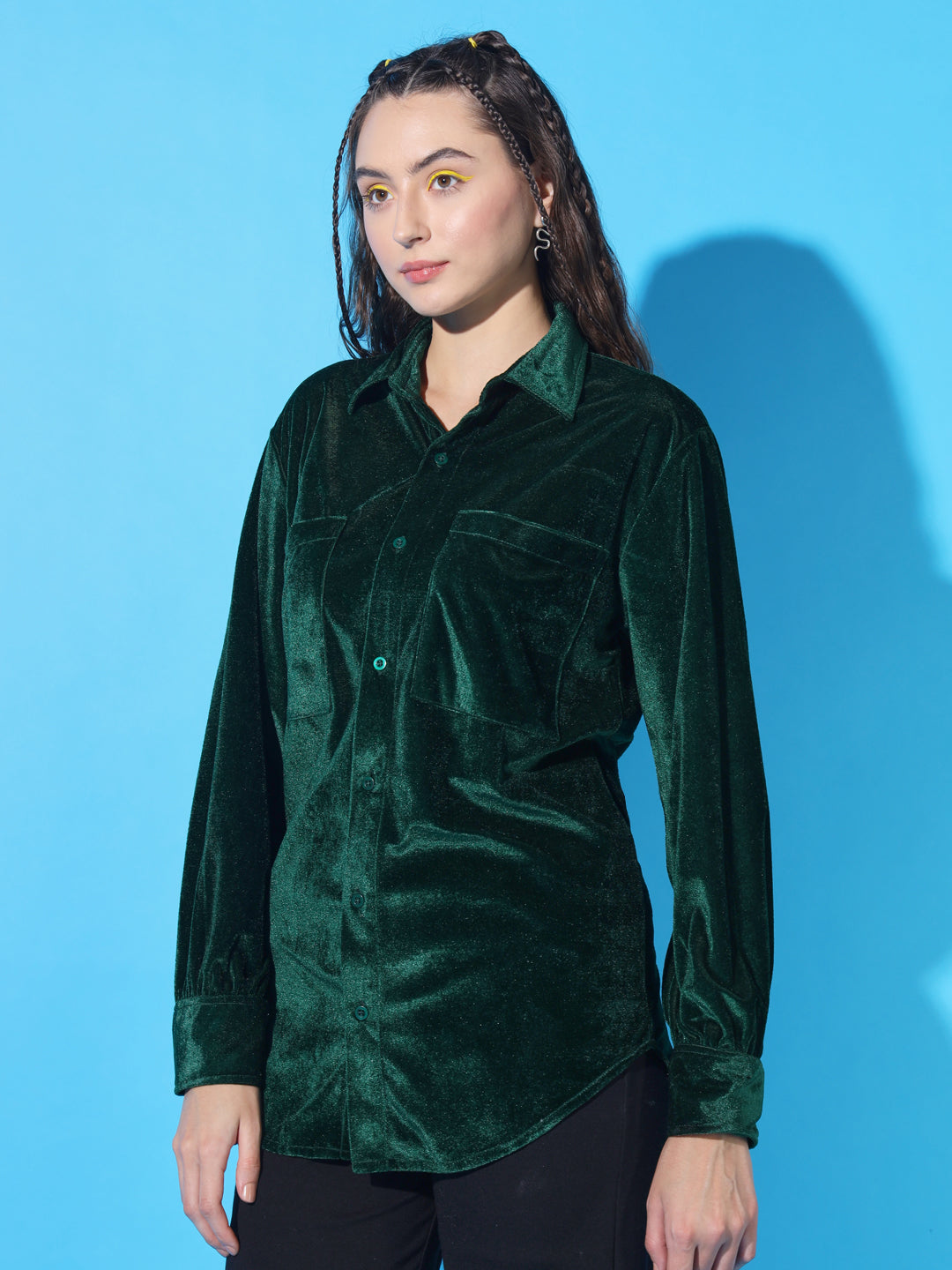 TANDUL Women Regular Fit Solid Casual Shirt