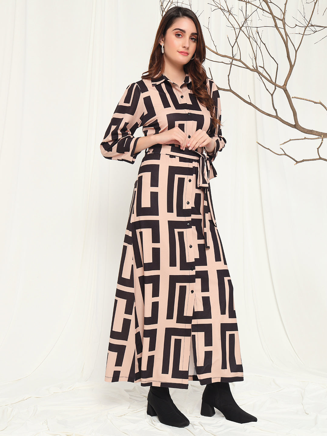 TANDUL Women Gown Brown Dress
