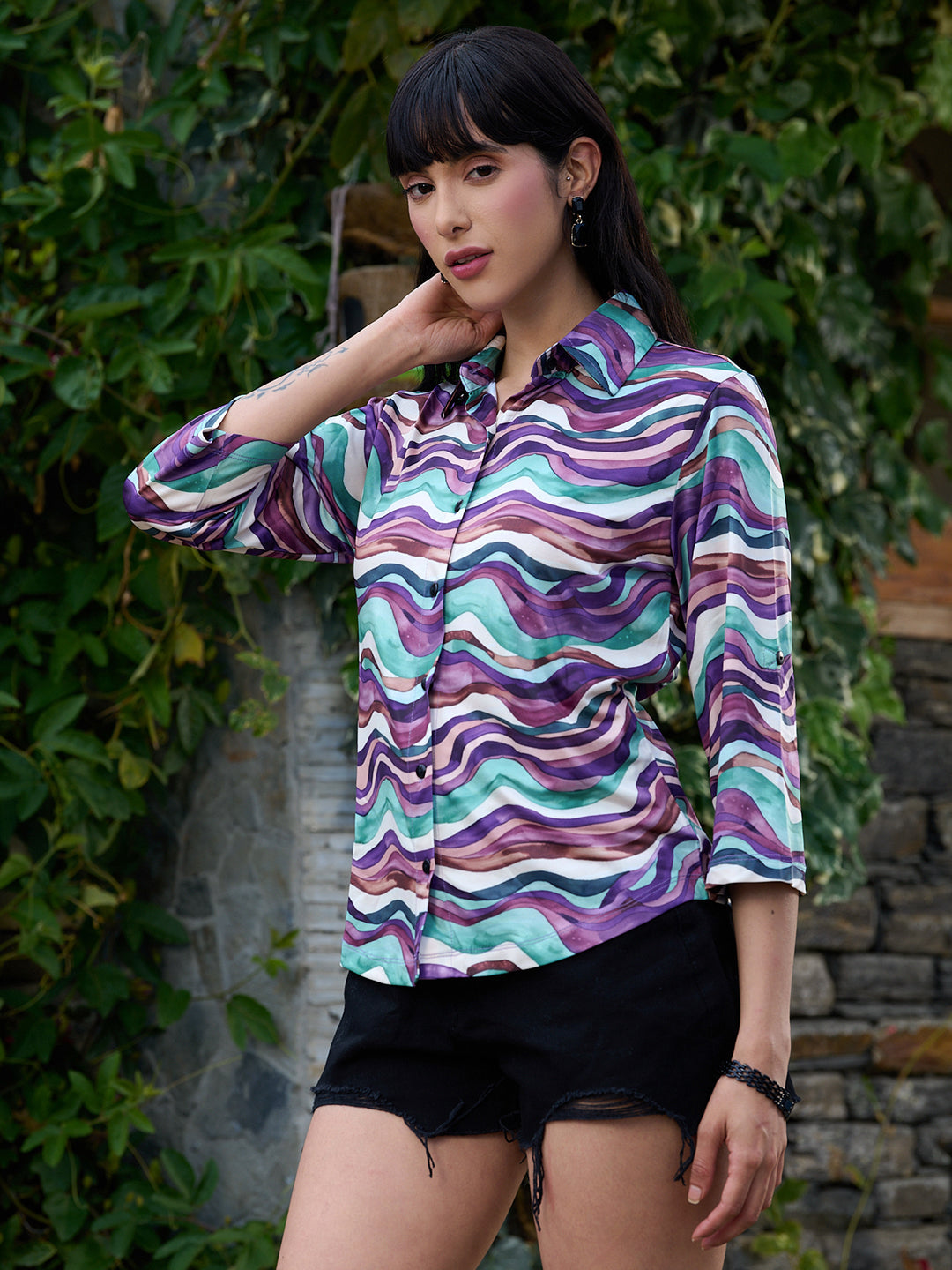 TANDUL Women Multicolor Printed Shirt
