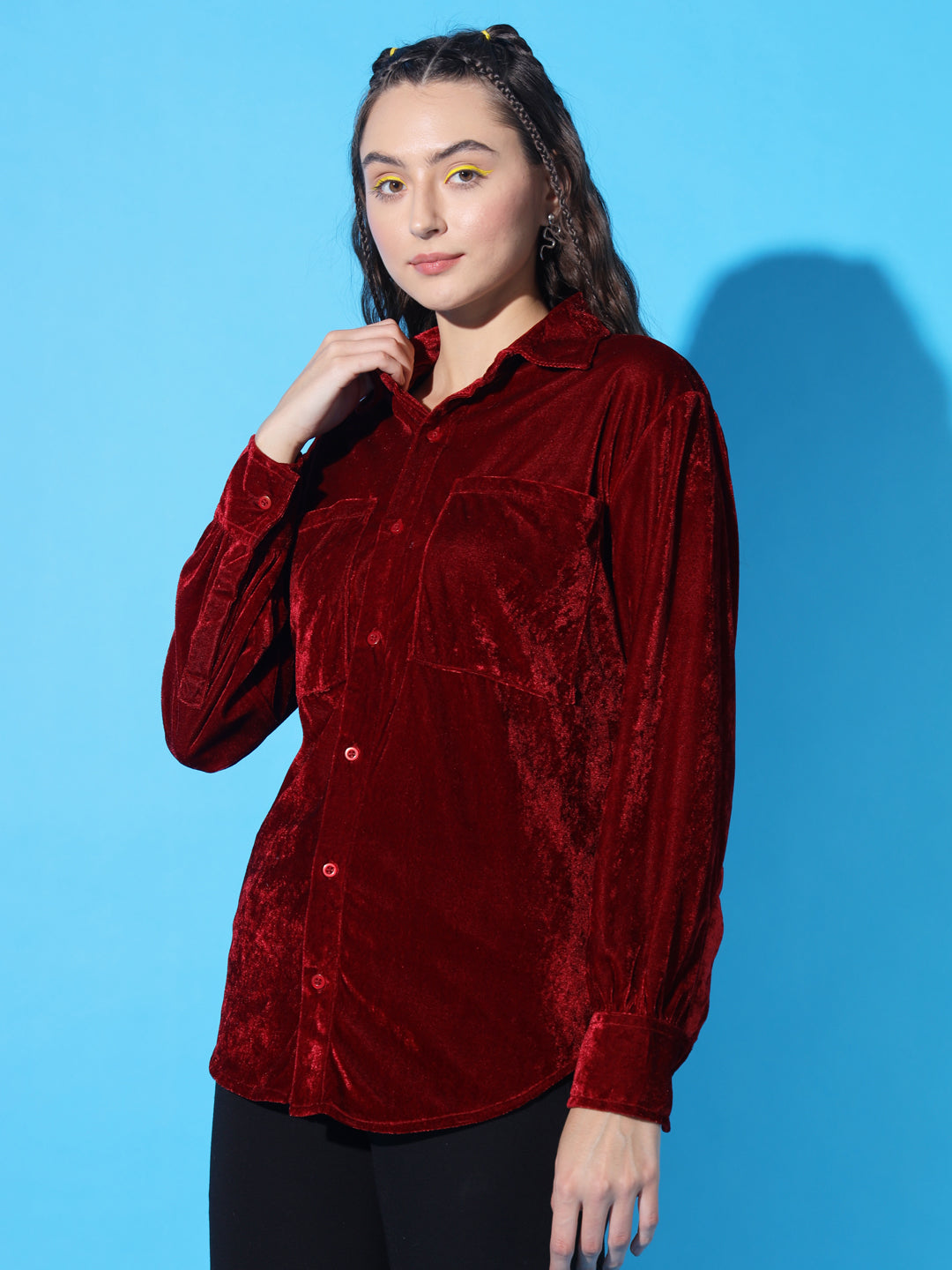 TANDUL Women Regular Fit Solid Casual Shirt