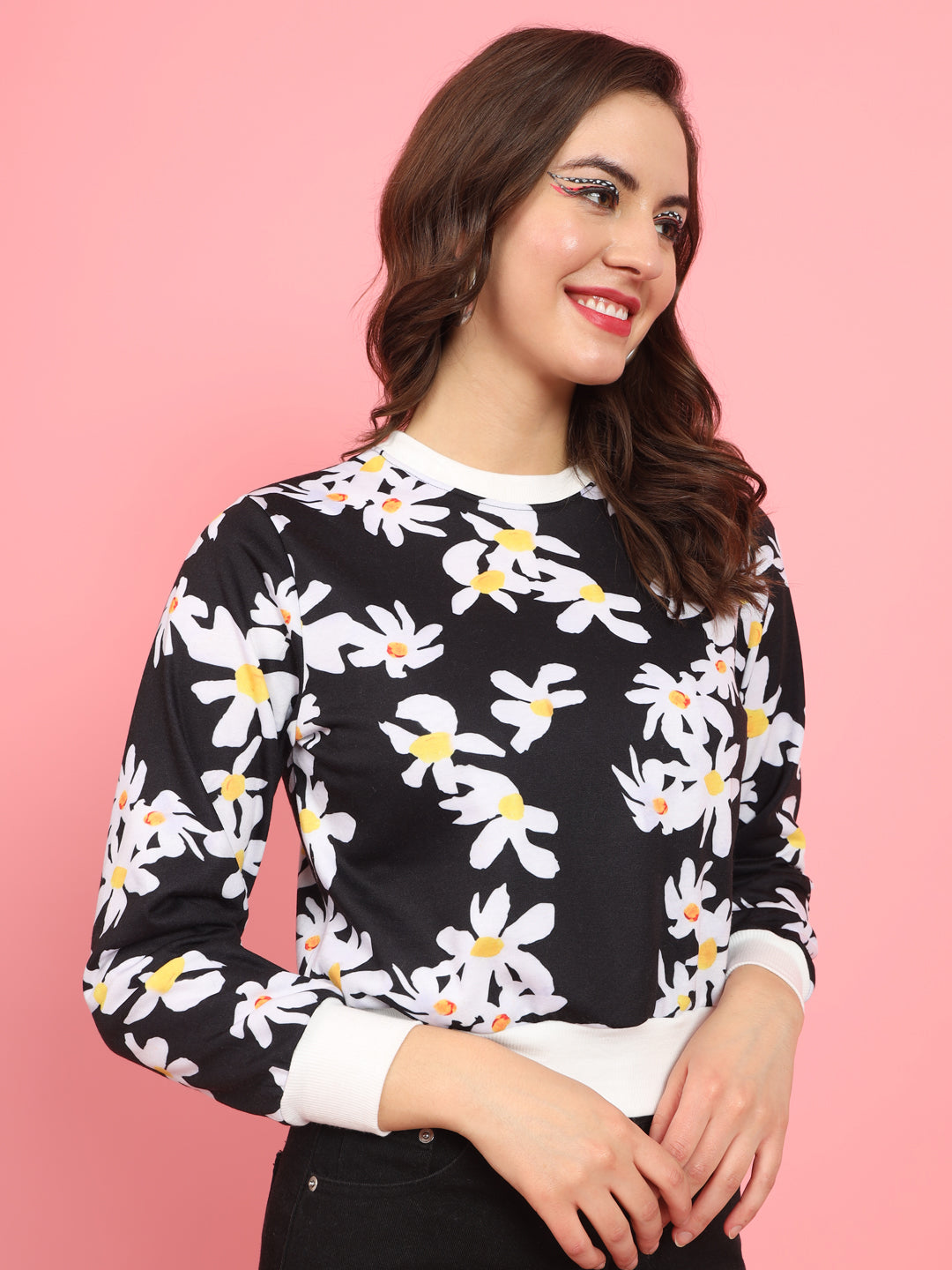 TANDUL Women Full Sleeve Printed Sweatshirt