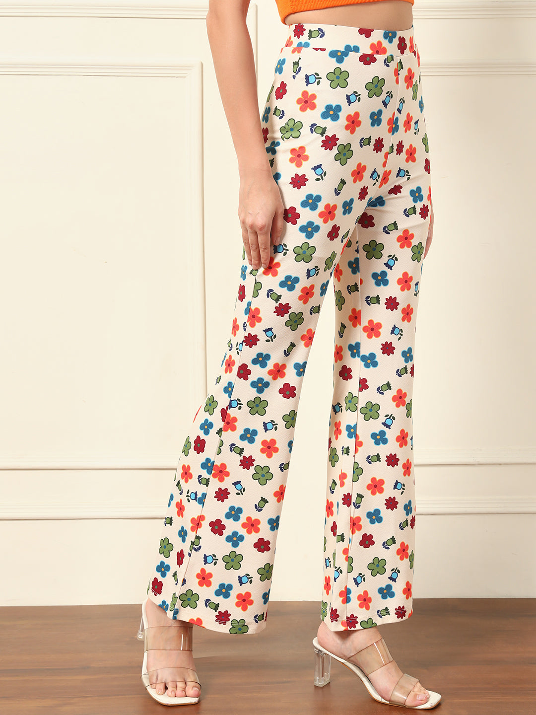 TANDUL Multicolor Floral Printed Trouser