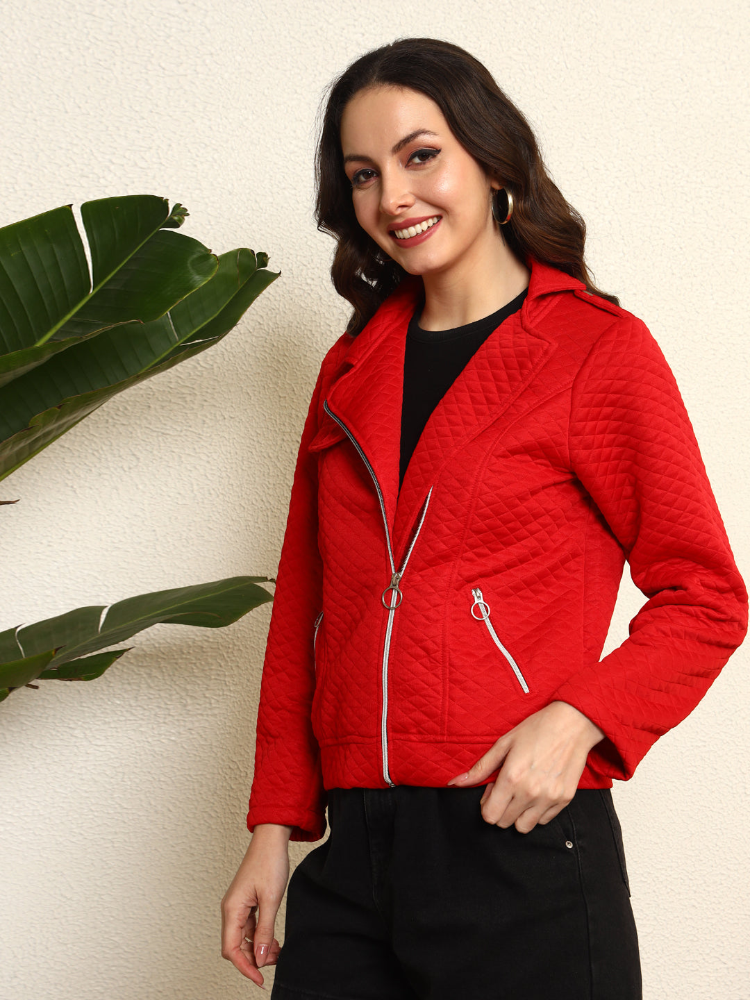 TANDUL Women Solid Quilted Jacket