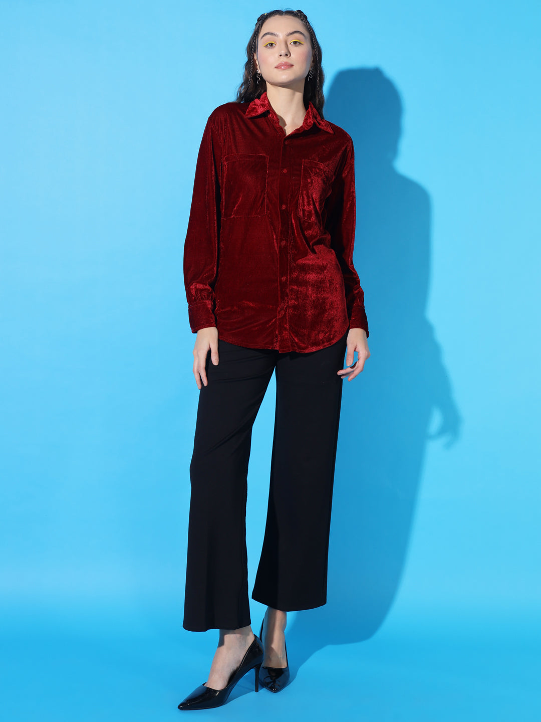 TANDUL Women Regular Fit Solid Casual Shirt